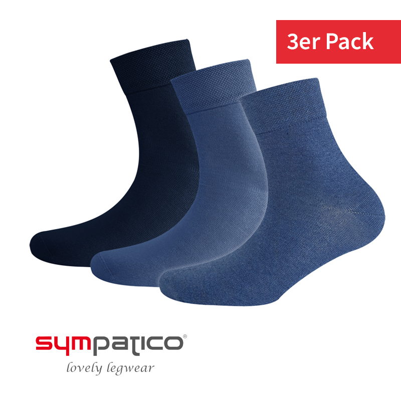 Kariban City Socken 3 Paar Premium Qualität Strümpfe Halbhoch 3er Pack Dreierpac 