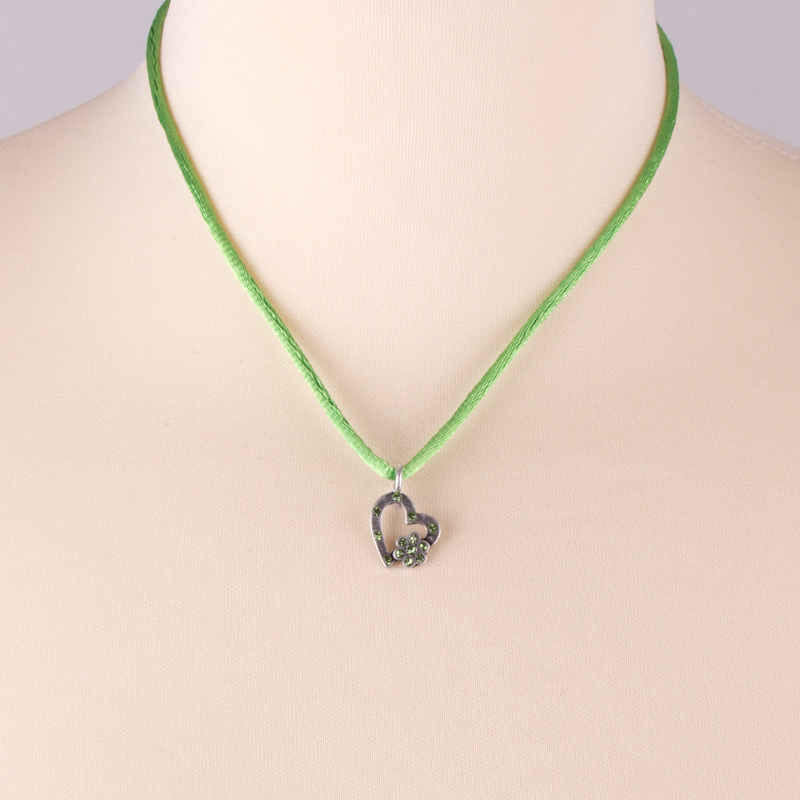PY-Band-Halskette mit Herz SL861KI-35