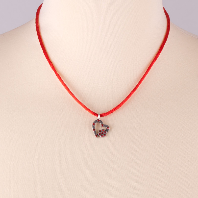 PY-Band-Halskette mit Herz SL861KI-54
