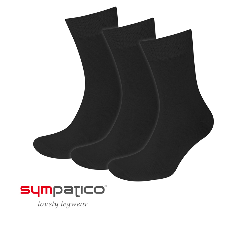 Basic Line - Socke 3er Pack S30102-Set 1 schwarz